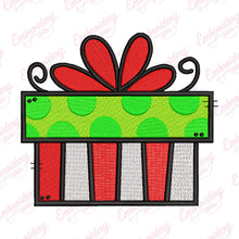 Christmas Gift Box Machine Embroidery Design