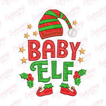 Christmas Baby Elf Embroidery Design