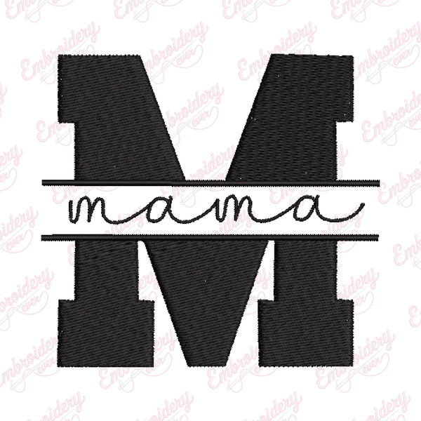 Mama Embroidery Design
