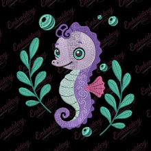Summer Sea Horse Embroidery Design