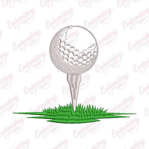 Golf Ball Embroidery Design