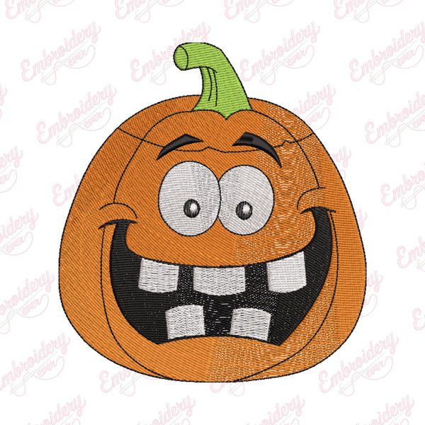 Pumpkin Halloween Embroidery Design