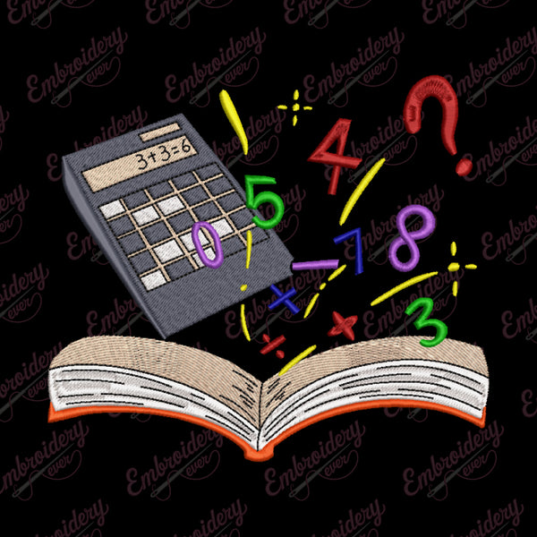 Mathematics Embroidery Design