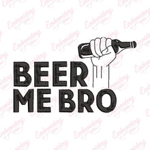 Beer Me Bro Embroidery Design