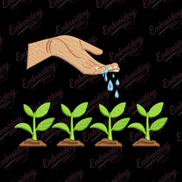 Gardening Embroidery Design
