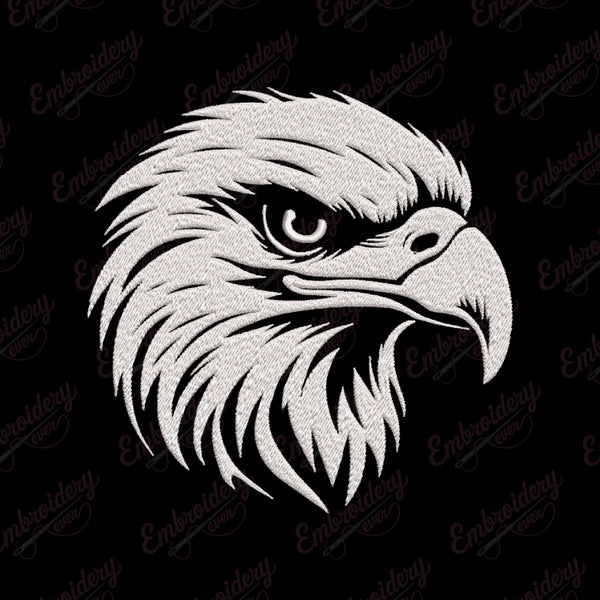 Eagle Head Embroidery Design