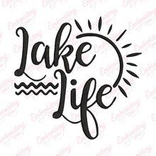 Lake Life Logo Embroidery Design