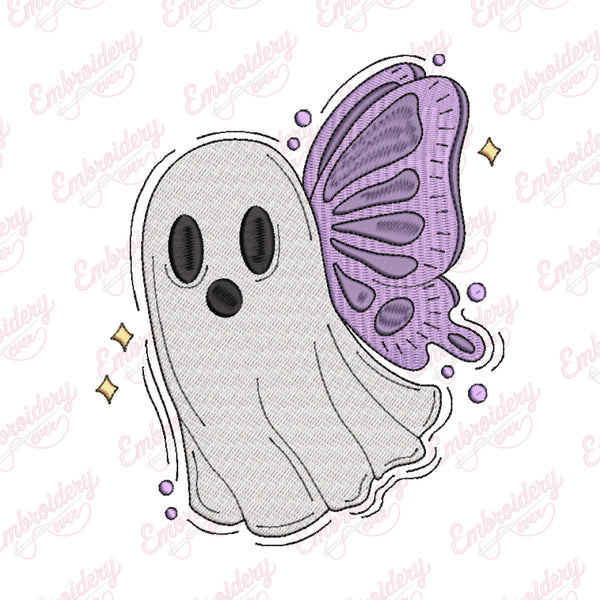 Fairy Ghost Halloween Embroidery Design