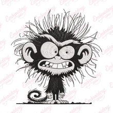 Crazy Monkey Embroidery Design