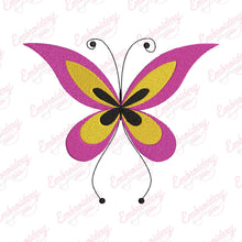 Colorful Butterfly Embroidery Design