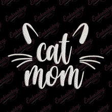 Cat Mom Embroidery Design