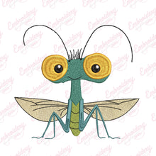 Cartoon Mantis Embroidery Design