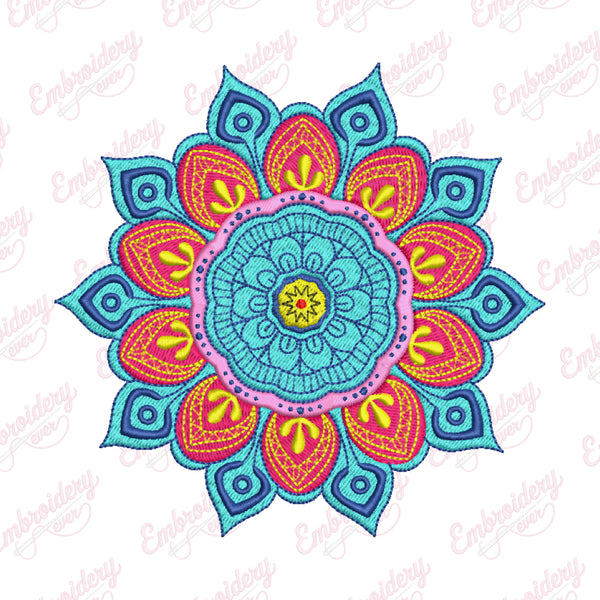 Mandala Boho Embroidery Design