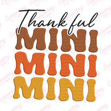 Thanksgiving Thankful Mini Embroidery Design