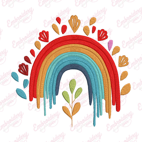 Rainbow Embroidery Design