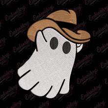Cowboy Ghost Halloween Embroidery Design