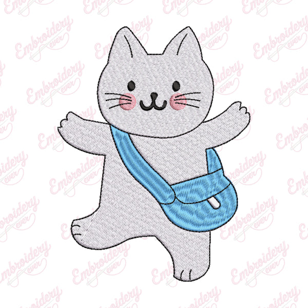 Cat Machine Embroidery Design