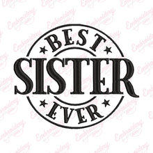 Best Sister Ever Embroidery Design