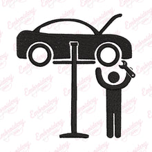 Auto Repair Mechanic Embroidery Design