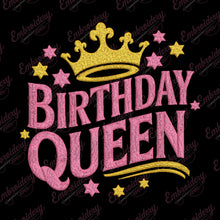Birthday Queen Embroidery Design For Women Ladies