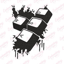 Gamer Keyboard Embroidery Design