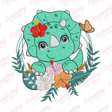 Cute Little Dinosaur Embroidery Design