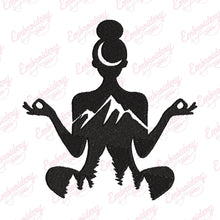 Lotus Yoga Embroidery Design