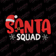 Santa Squad Christmas Embroidery Design