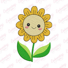 Cute Sunflower Embroidery Design