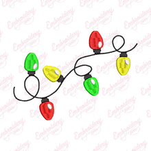 Cheerful Christmas Lighting Embroidery Design