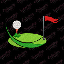 Golf Logo Embroidery Design