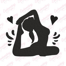 Yoga Girl Embroidery Design