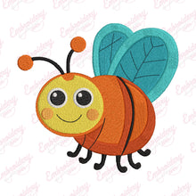 Funny Honey Bee Embroidery Design
