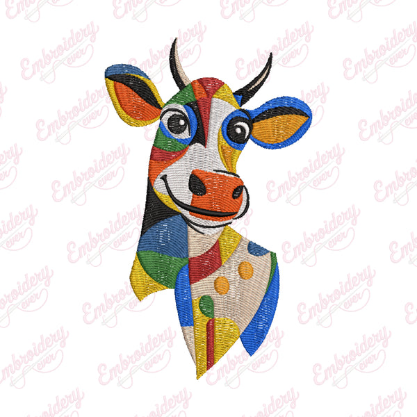 Cheerful Cattle Creation Embroidery Design