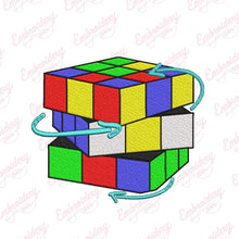 Rubik's Cube Puzzle Embroidery Design