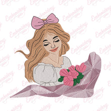 Beautiful Girl Machine Embroidery Design