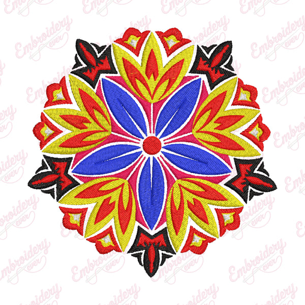 Mandala Embroidery Art Design