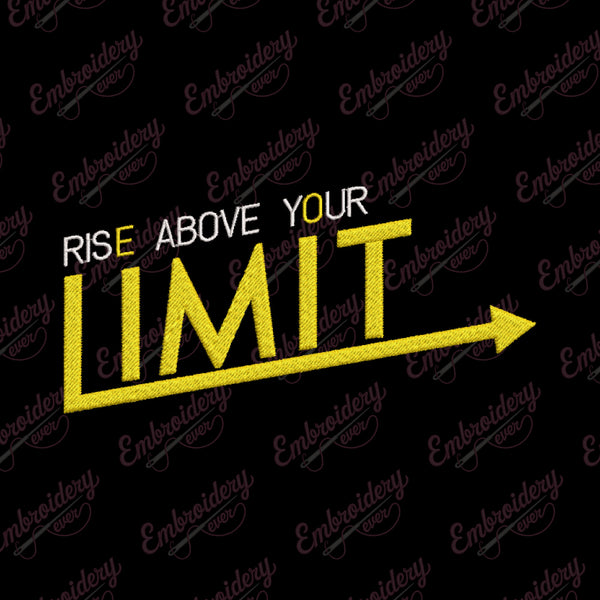 Rie Above Your Limit Embroidery Design