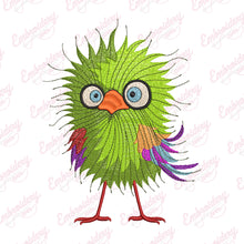Colorful Crazy Bird Machine Embroidery Design