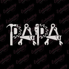 Papa Tools Embroidery Design