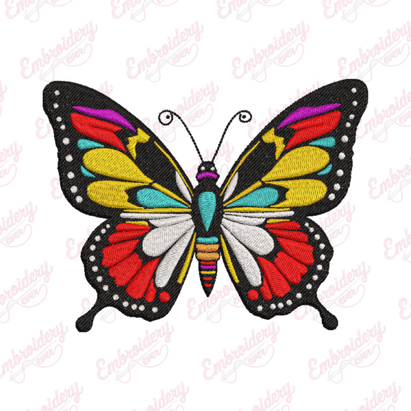 Beautiful Butterfly Machine Embroidery Design