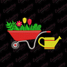 Garden Plant Gardening Embroidery Design