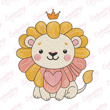 Cute Lion Machine Embroidery Design