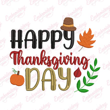 Happy Thanksgiving Day Embroidery File
