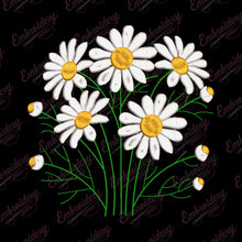 Daisy Flower Embroidery Design