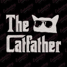 The Cat Father Funny Cat Dad Embroidery Design
