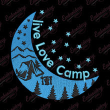 Live Love Camp Embroidery Design