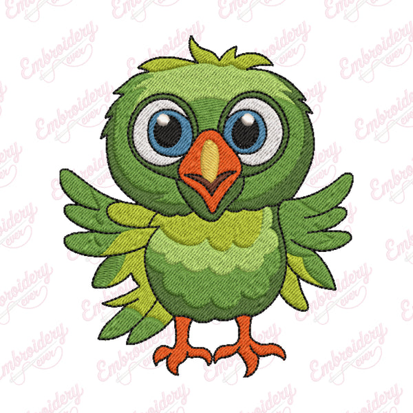 Cute Bird Machine Embroidery Design