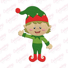 Cute Christmas Elf Embroidery Design