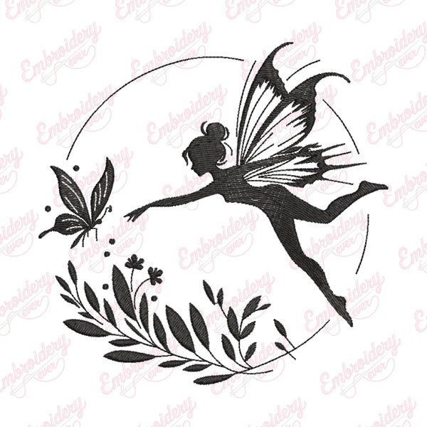 Flower Fairy Embroidery Design